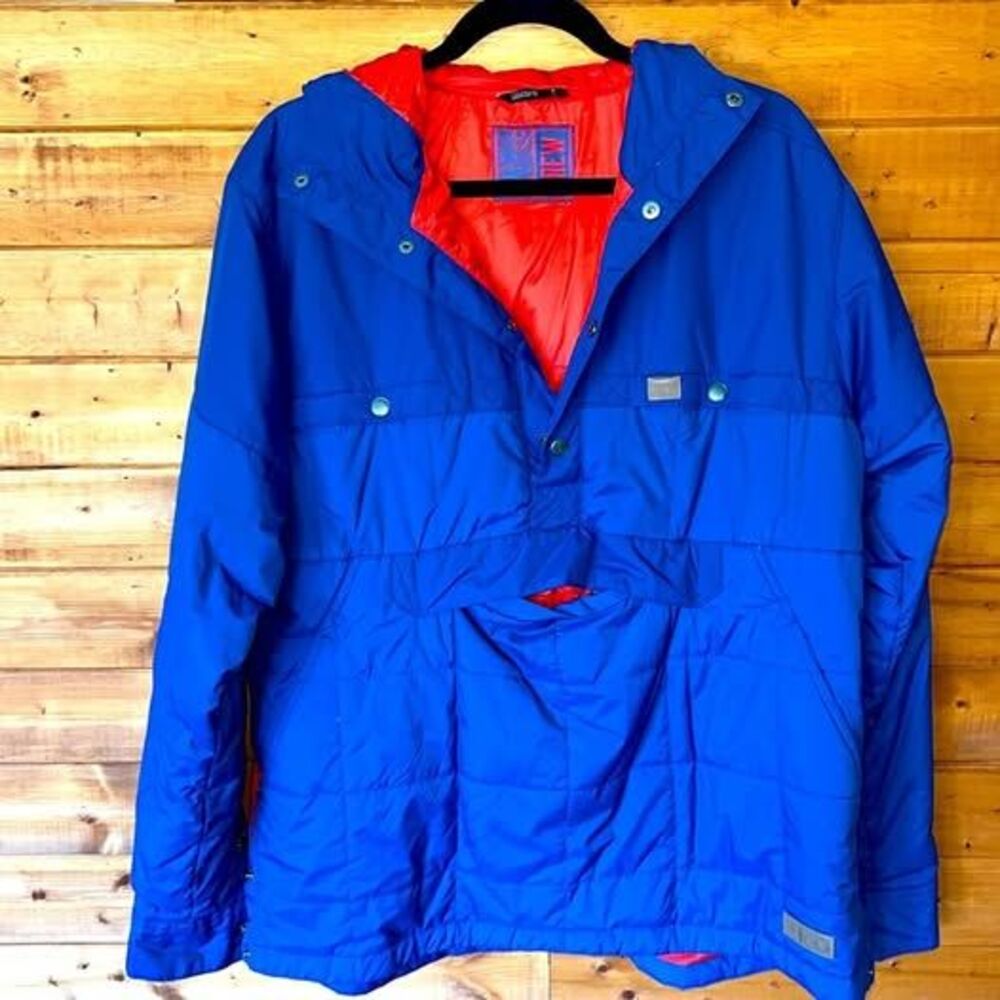 TREW GEAR lightweight insulated, hooded anorak jacket men’s L hood river, OR